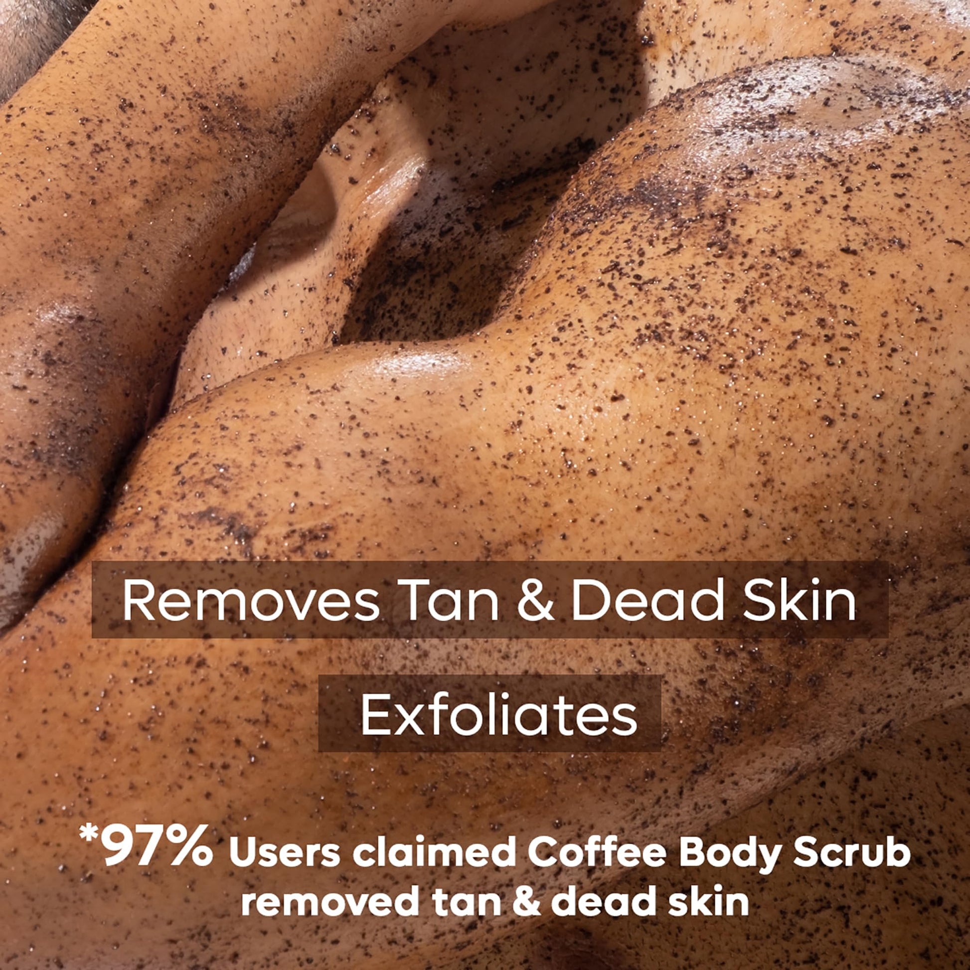 mcaffeine Coffee Bathing Scrub with Coconut Oil, Unisex Exfoliating Body Scrub for All Skin Types - front view (9)