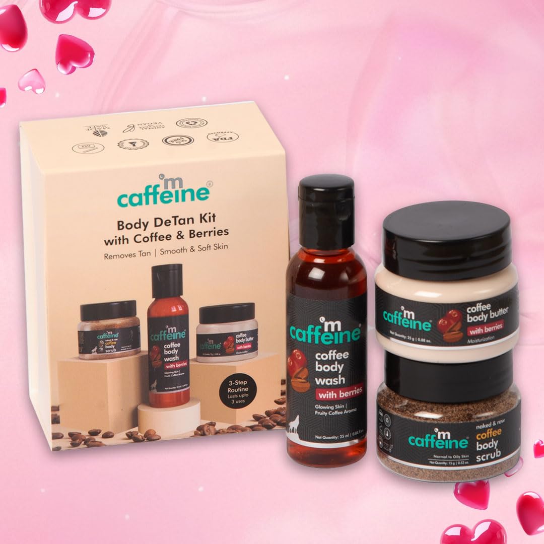 mcaffeine Coffee Body Care Gift Set, Unisex, PETA Certified Vegan, Zero Plastic - front view