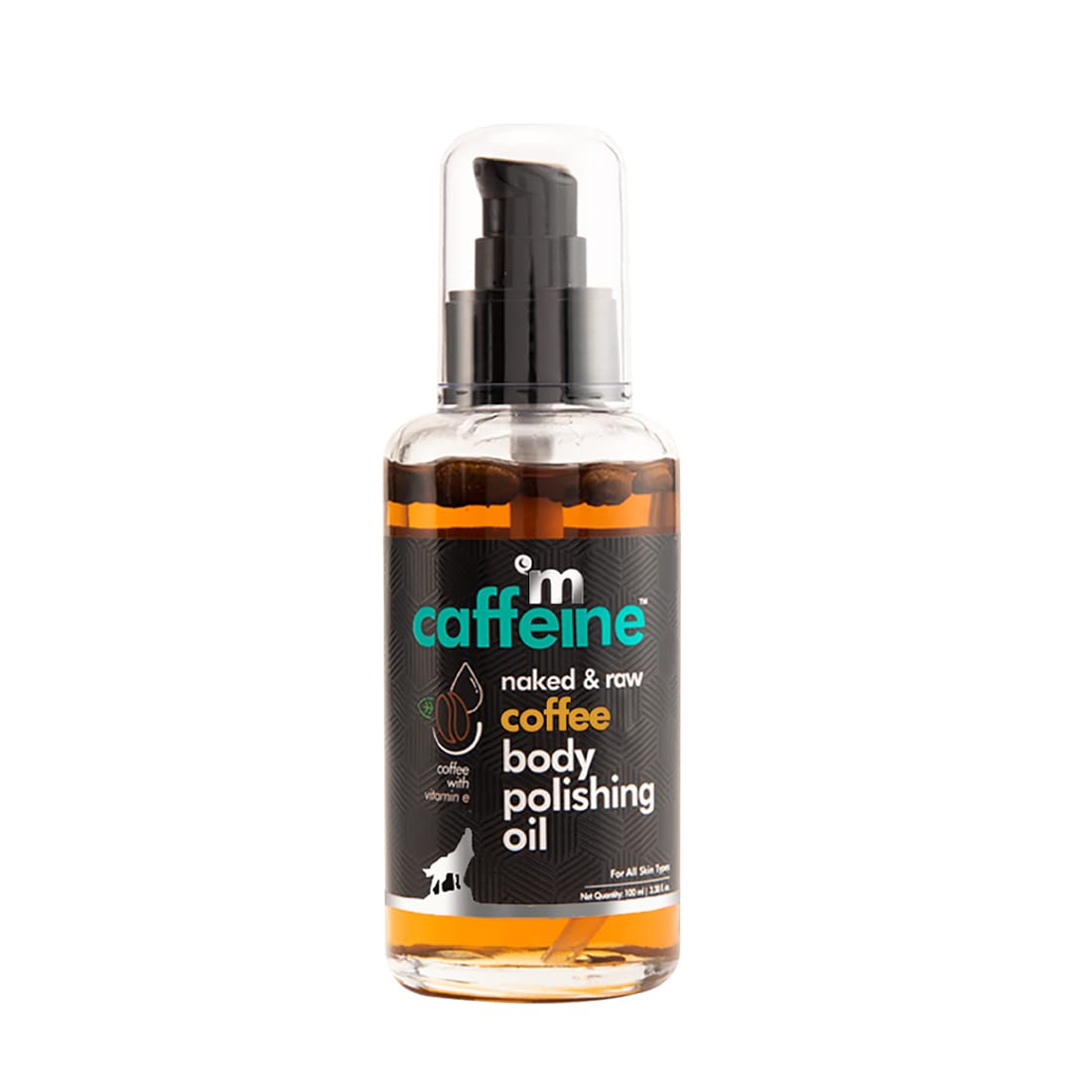 mcaffeine Coffee Body Polishing Oil with Arabica Coffee, 100ml, Unisex Formula