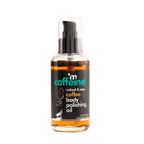 mcaffeine Coffee Body Polishing Oil with Arabica Coffee, 100ml, Unisex Formula