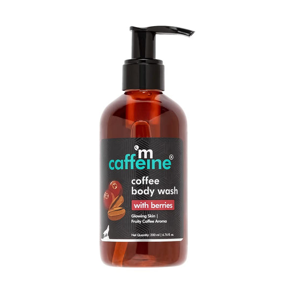 mcaffeine Coffee Body Wash Gel with Vitamin C, 200ml, Unisex Adult, Sulfate-Free, Vegan, PETA Certified, Dermatologically Tes