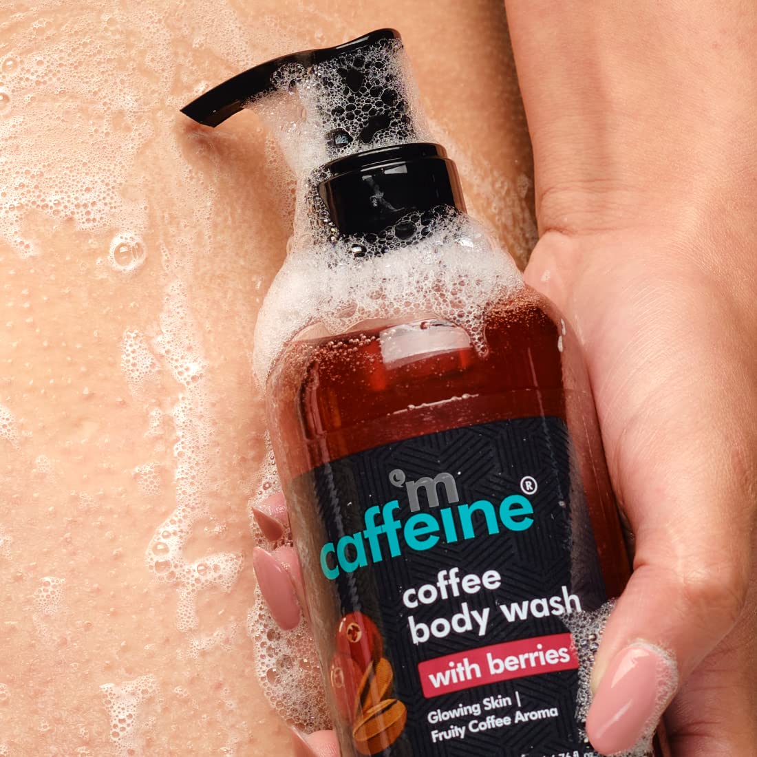 mcaffeine Coffee Body Wash Gel with Vitamin C, 200ml, Unisex Adult, Sulfate-Free, Vegan, PETA Certified, Dermatologically Tes