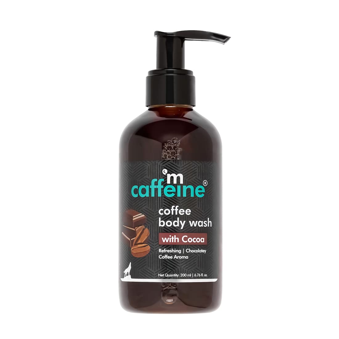 mcaffeine Coffee Body Wash Gel with Vitamin C, 200ml, Unisex Adult, Sulfate-Free, Vegan, PETA Certified, Dermatologically Tes