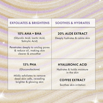 mcaffeine Coffee Charcoal Clay Face Mask, 9% AHA BHA, 3% Charcoal Beads, All Skin Types - packaging (13)