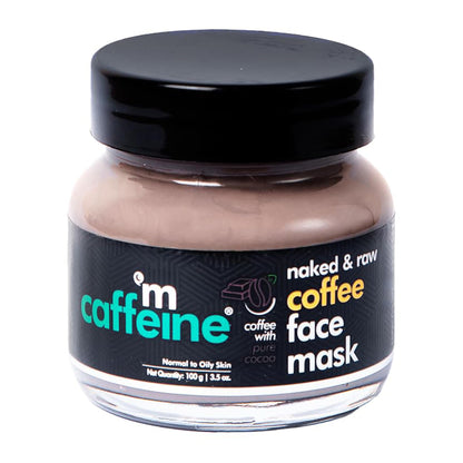 mcaffeine Coffee De Tan Face Pack Mask with Kaolin Clay, Multani Mitti & Bentonite Clay, 100gm, Vegan