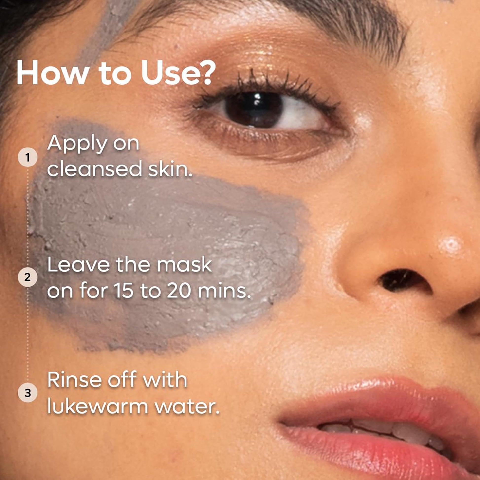 mcaffeine Coffee De Tan Face Pack Mask with Kaolin Clay, Multani Mitti & Bentonite Clay, 100gm, Vegan - back view