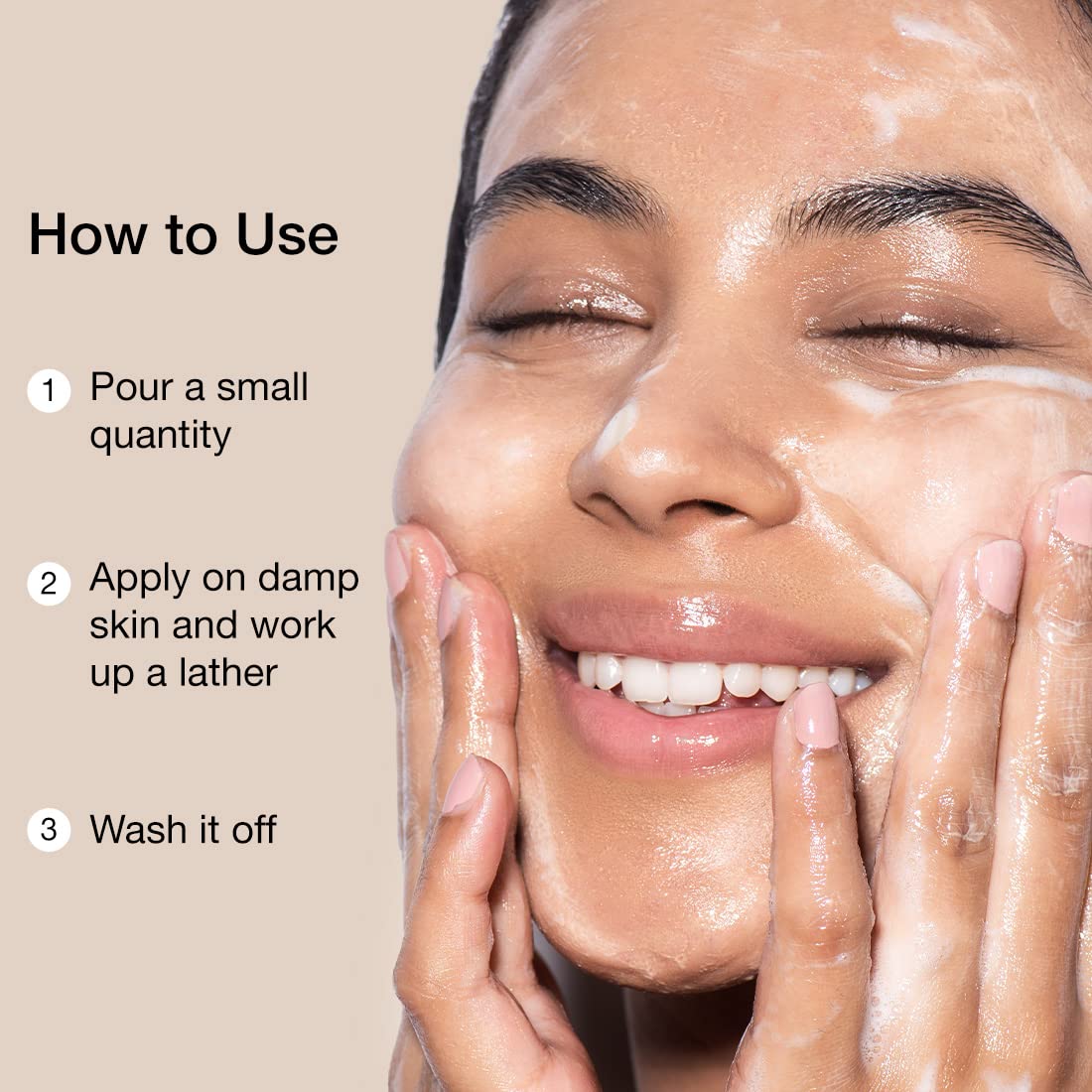 mcaffeine Coffee Face Wash 75ml with Caffeine Hyaluronic Acid Provitamin B5 SLS Free Paraben Free Vegan - packaging