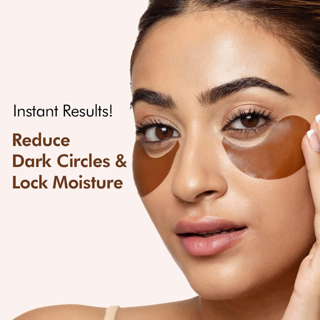 mcaffeine Coffee Hydrogel Under Eye Patches, 15 Pairs, with Caffeine & Hyaluronic Acid, Vegan & Cruelty-Free - front view