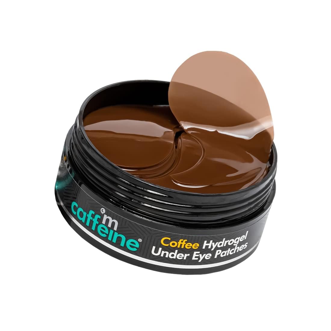 mcaffeine Coffee Hydrogel Under Eye Patches, 15 Pairs, with Caffeine & Hyaluronic Acid, Vegan & Cruelty-Free - close-up detai