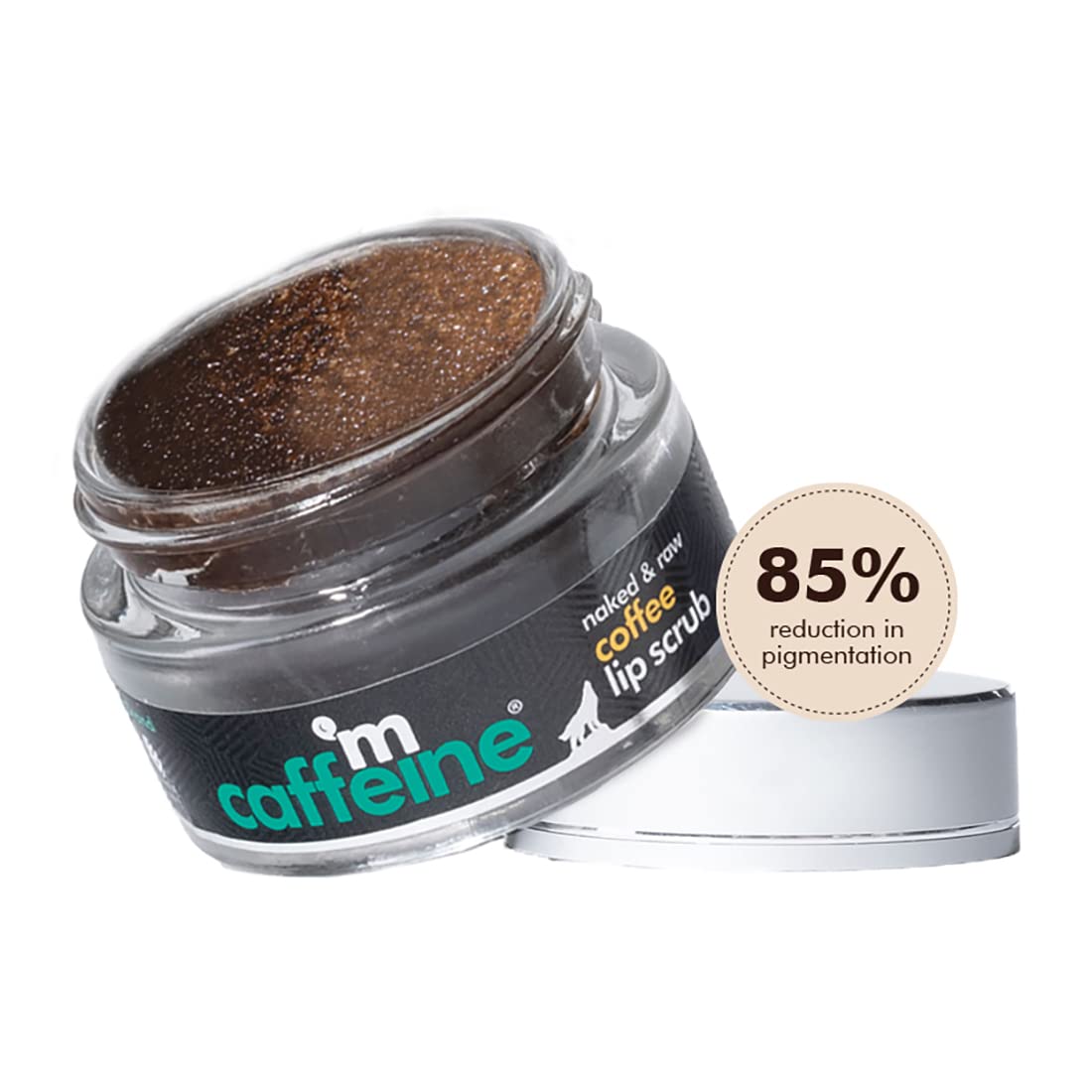 mCaffeine Coffee Lip Scrub, 12gm, 100% Vegan, Unisex, PETA Certified Cruelty-Free