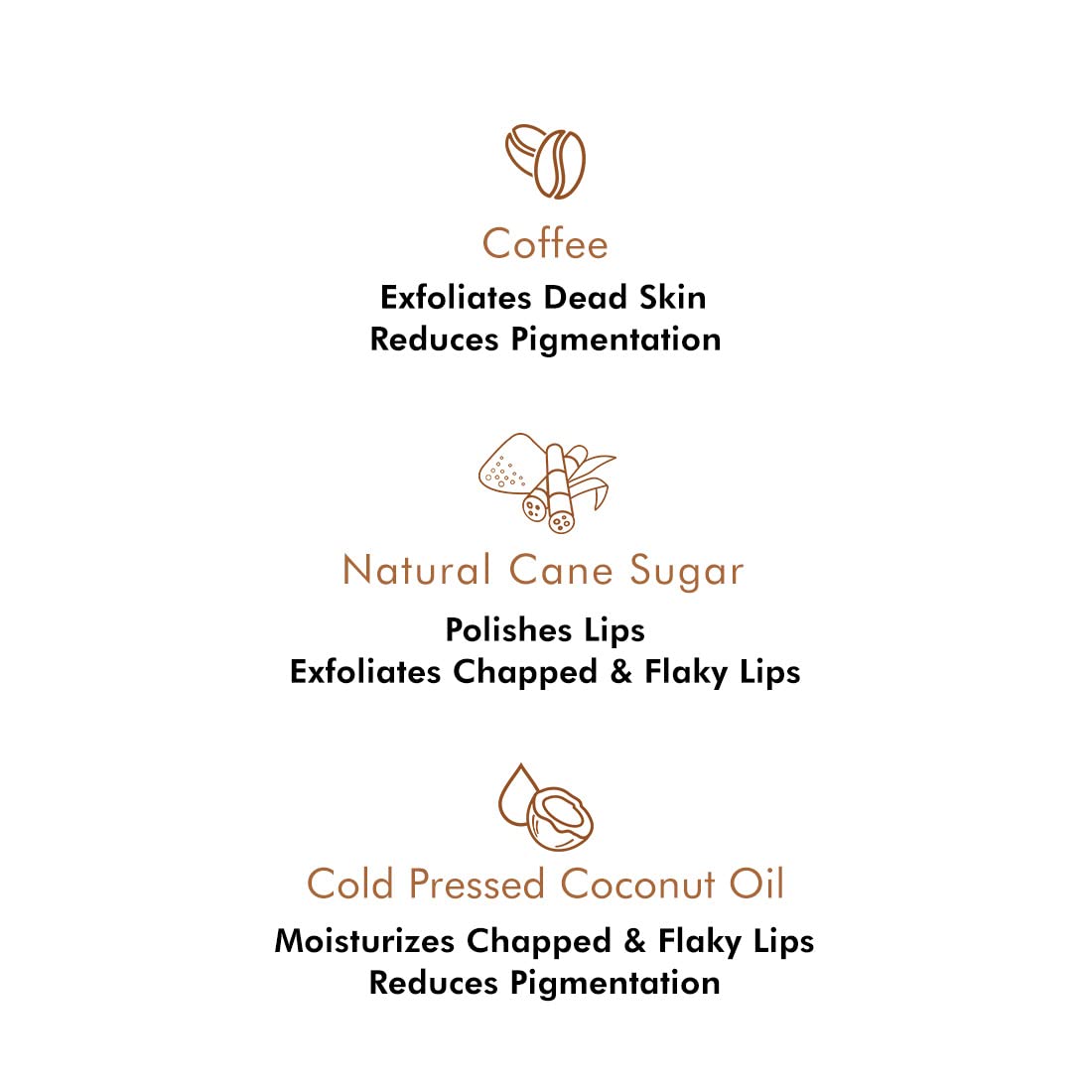 mCaffeine Coffee Lip Scrub, 12gm, 100% Vegan, Unisex, PETA Certified Cruelty-Free - front view