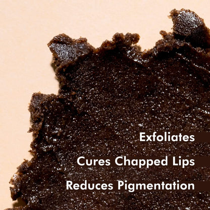 mCaffeine Coffee Lip Scrub, 12gm, 100% Vegan, Unisex, PETA Certified Cruelty-Free - packaging