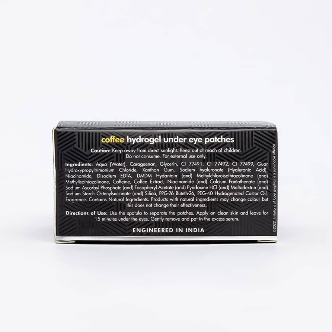 mcaffeine Coffee Under Eye Cream and Hydrogel Patches Combo, Arabica, Vegan, PETA Certified - in use