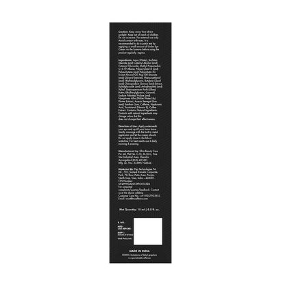 mcaffeine Coffee Under Eye Cream Gel, 15g, Unisex, with Built-In Metal Applicator, Vegan, PETA Certified, Cruelty-Free - clos