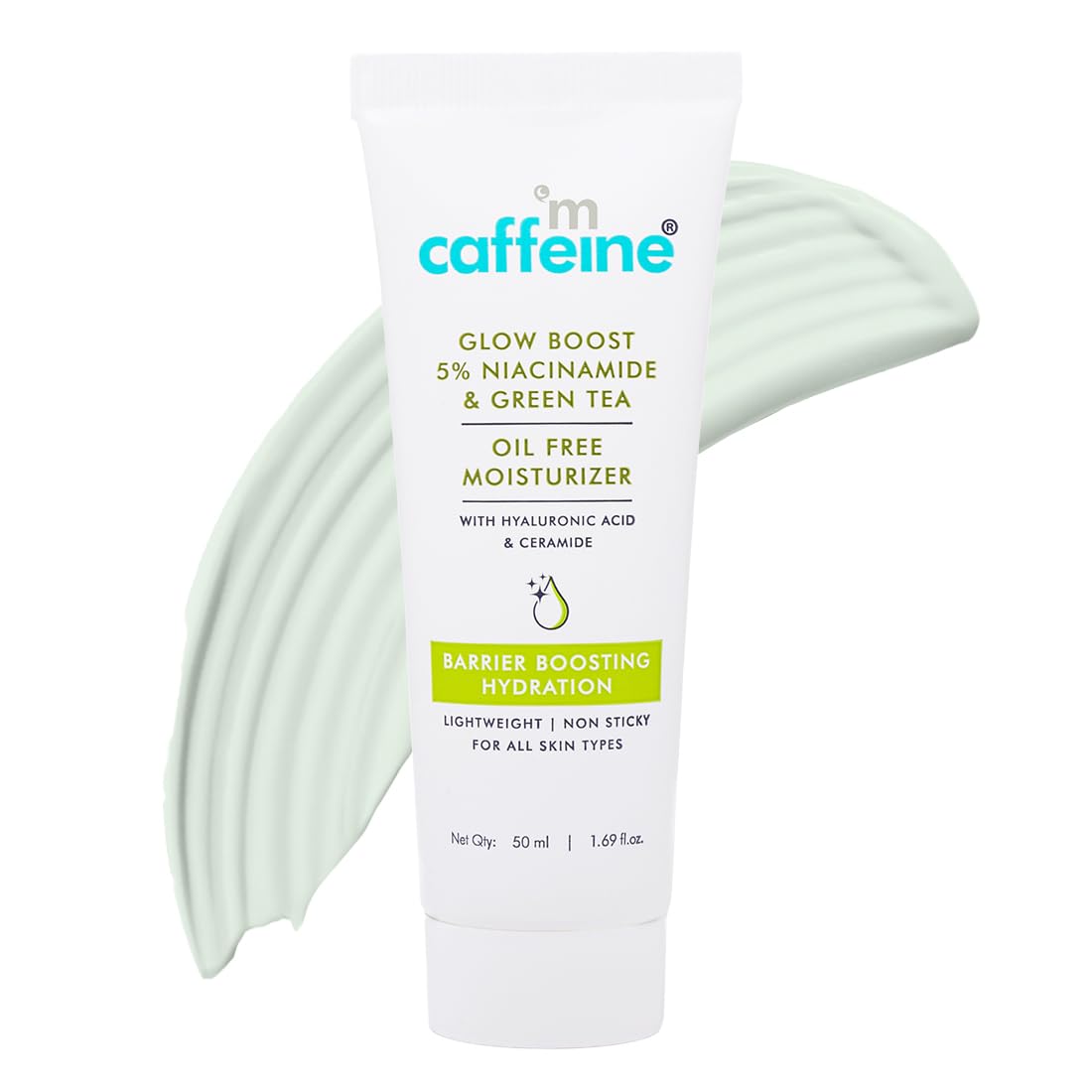 mcaffeine Glow Boost 5% Niacinamide Green Tea Moisturizer, 50ml, Oil-Free