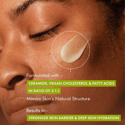 mcaffeine Glow Boost 5% Niacinamide Green Tea Moisturizer, 50ml, Oil-Free - back view