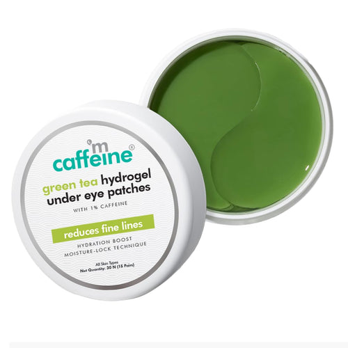 mcaffeine Green Tea Hydrogel Under Eye Patches, 1% Caffeine, Multi-Peptides, Vitamin E, 15 Pairs