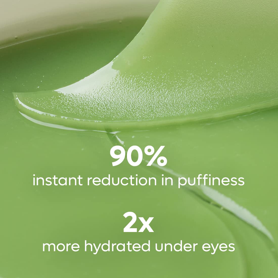 mcaffeine Green Tea Hydrogel Under Eye Patches, 30 Pairs, 90ml, Unisex - packaging