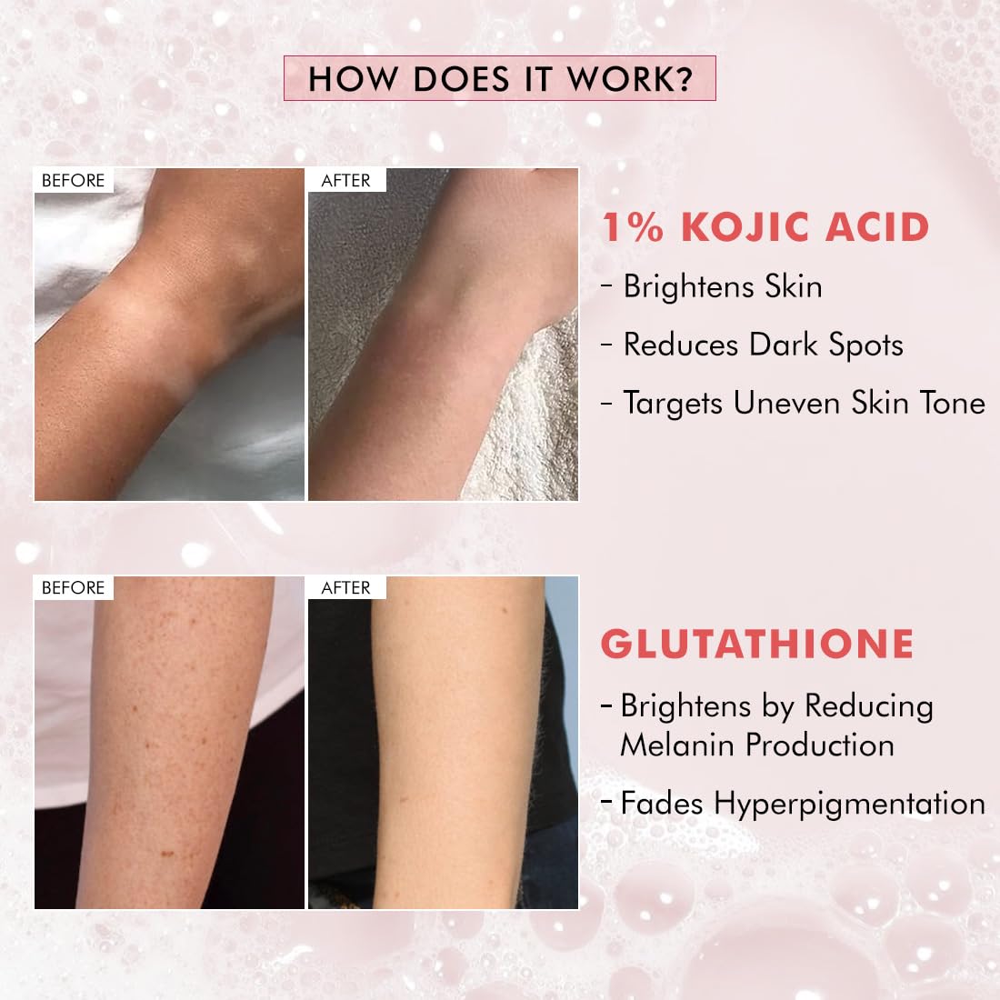 mCaffeine Kojic Acid Glutathione Soap Bar, 1% Formula, 3x100g, Niacinamide, Glycolic Acid, Guava Scent - back view