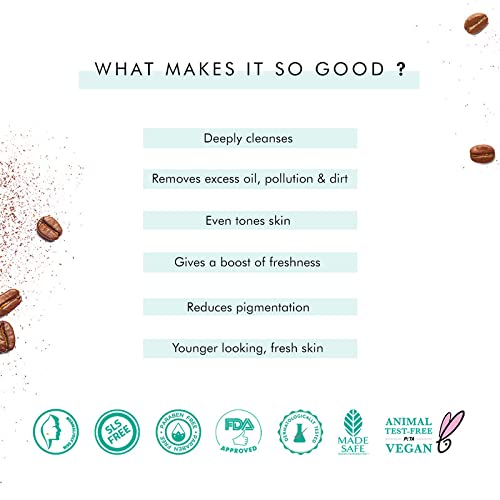 mcaffeine Naked & Raw Coffee Face Wash, 100ml, Vegan, Cruelty-Free, Dermatologically Tested, Unisex - packaging (11)