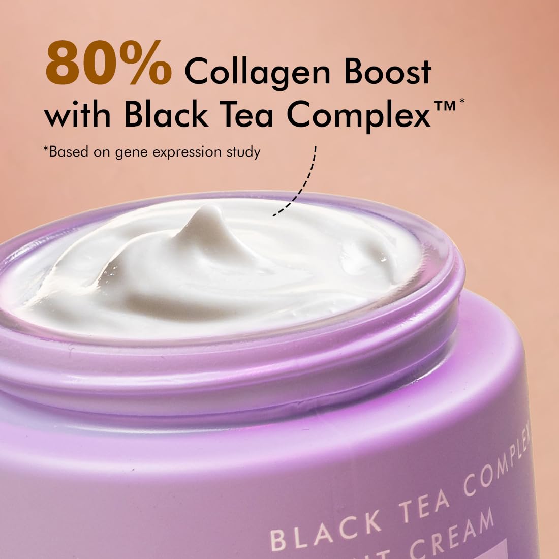 mcaffeine Night Cream with Black Tea Complex, Vegan Collagen Peptide, Hyaluronic Acid, 50ml, Unisex - front view
