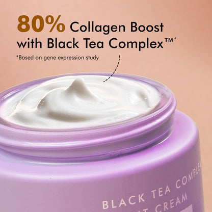 mcaffeine Night Cream with Black Tea Complex, Vegan Collagen Peptide, Hyaluronic Acid, 50ml, Unisex - front view