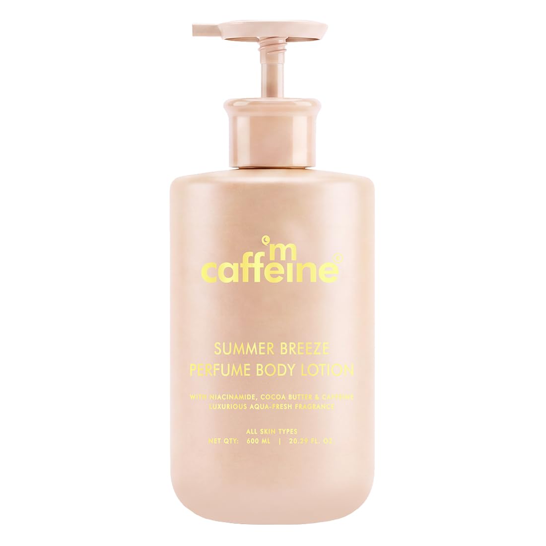 mCaffeine Perfume Body Lotion, 300ml, Niacinamide, Cocoa Butter, Shea Butter, Aquatic Beachy Scent (10)