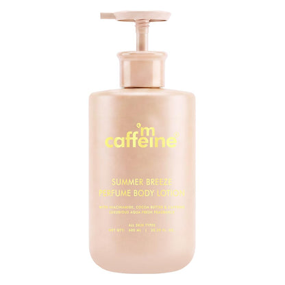 mCaffeine Perfume Body Lotion, 300ml, Niacinamide, Cocoa Butter, Shea Butter, Aquatic Beachy Scent (10)