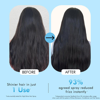 mcaffeine Perfume Hair Spray, 100ml, with 31% Shine Complex, Glycolic Acid, Floral Fragrance - back view