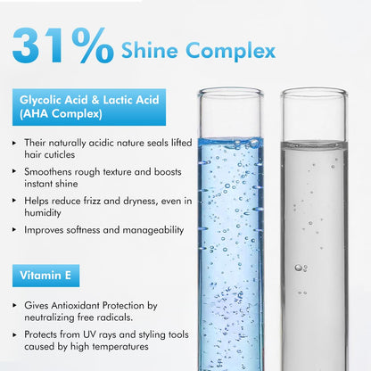 mcaffeine Perfume Hair Spray, 100ml, with 31% Shine Complex, Glycolic Acid, Floral Fragrance - packaging