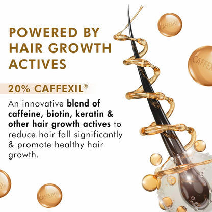 Mcaffeine Serum With 20% Caffexil Advanced, Biotin, Keratin & Rosemary | 80% Hair Growth, Increase Density & Control Fall | N