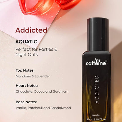 mcaffeine The Addiction Collection Perfume Gift Set, 4 x 20ml Unisex Eau De Parfum - back view