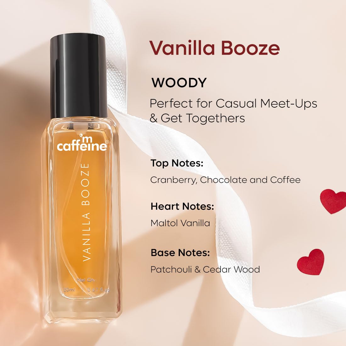 mcaffeine The Addiction Collection Perfume Gift Set, 4 x 20ml Unisex Eau De Parfum - label detail