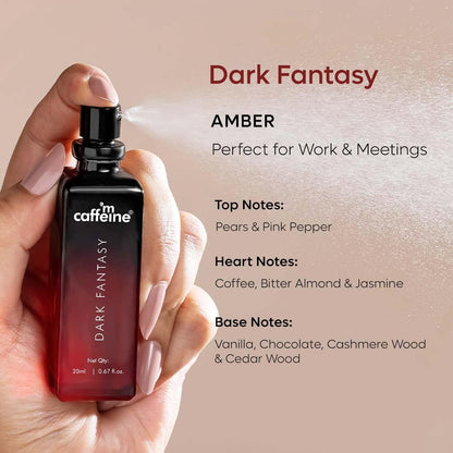 mcaffeine The Addiction Collection Perfume Gift Set, 4 x 20ml Unisex Eau De Parfum - ingredients panel