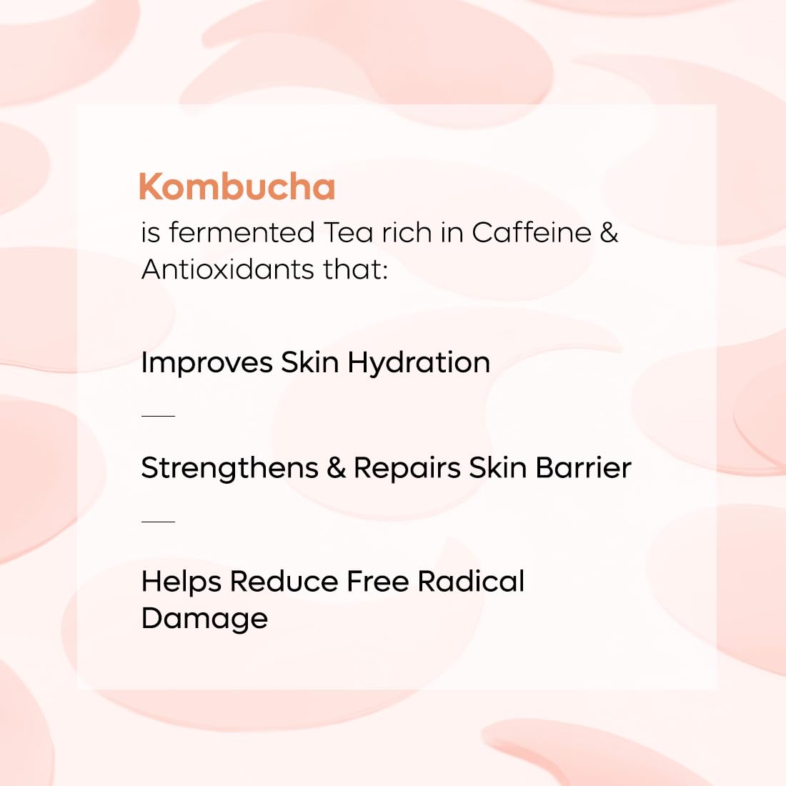 mcaffeine Under Eye Serum Patches, 4% Niacinamide & Kombucha Tea Hydrogel, 15 Pairs, Unisex - label detail
