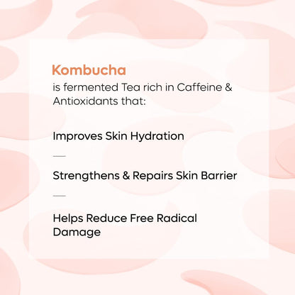 mcaffeine Under Eye Serum Patches, 4% Niacinamide & Kombucha Tea Hydrogel, 15 Pairs, Unisex - label detail