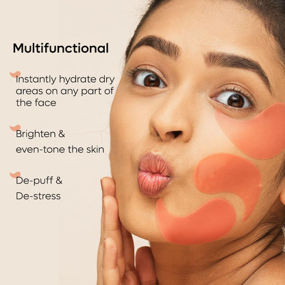 mcaffeine Under Eye Serum Patches, 4% Niacinamide & Kombucha Tea Hydrogel, 15 Pairs, Unisex - close-up detail