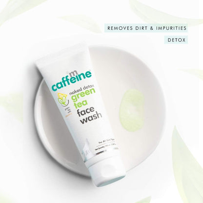 mcaffeine Vitamin C Face Wash with Green Tea, Hyaluronic Acid & Caffeine, 100ml - back view