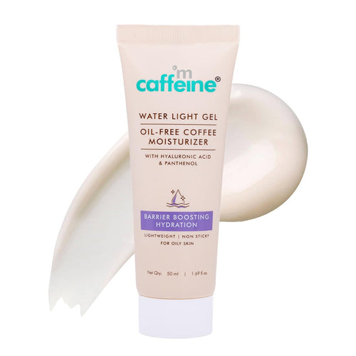 mCaffeine Water Light Gel Coffee Moisturizer, 50ml, Oil-Free Gel-Based Face Cream with Ceramide, Hyaluronic Acid, Vegan Chole