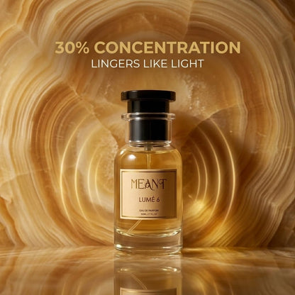 MEANT LUMÉ 6 Eau de Parfum for Women, 50ml, Fresh Floral Fragrance, 30% Oil Concentration - packaging