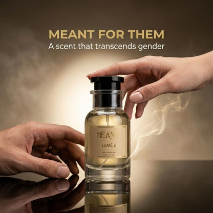 MEANT LUMÉ 6 Eau de Parfum for Women, 50ml, Fresh Floral Fragrance, 30% Oil Concentration - in use