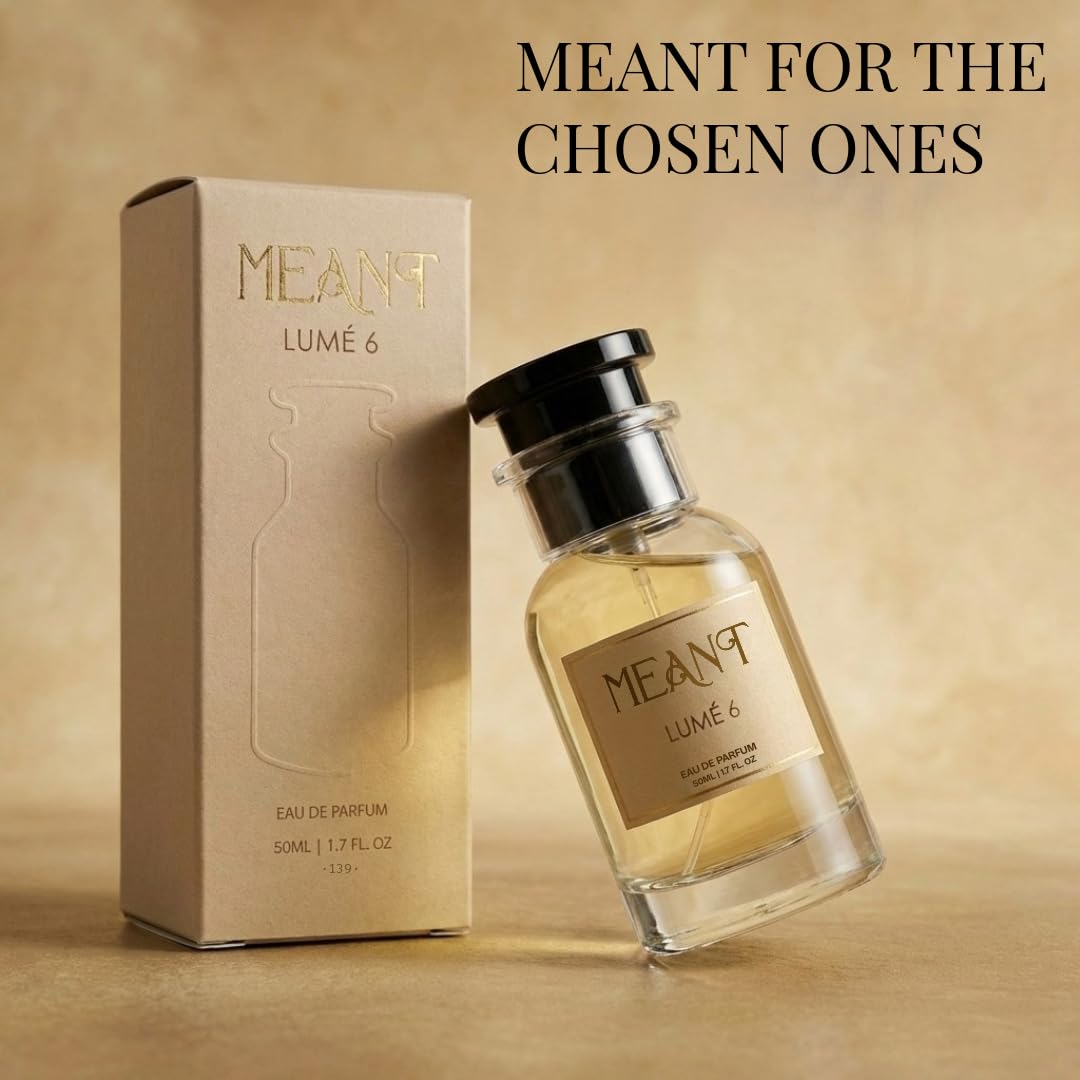 MEANT LUMÉ 6 Eau de Parfum for Women, 50ml, Fresh Floral Fragrance, 30% Oil Concentration - size and scale