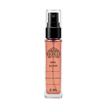 Meeran 9PM Elixir Extrait de Parfum, 8ml Unisex Concentrated Personal Fragrance