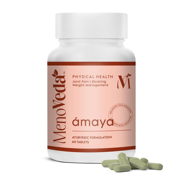 Menoveda Amaya Peri & Post Menopause Ayurvedic Herbal Supplement for Women 35+, 60 Count