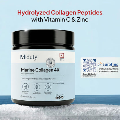 Miduty Plant Based Collagen Builder Powder, 250g, Vegan Nutritional Supplement - back view (11)