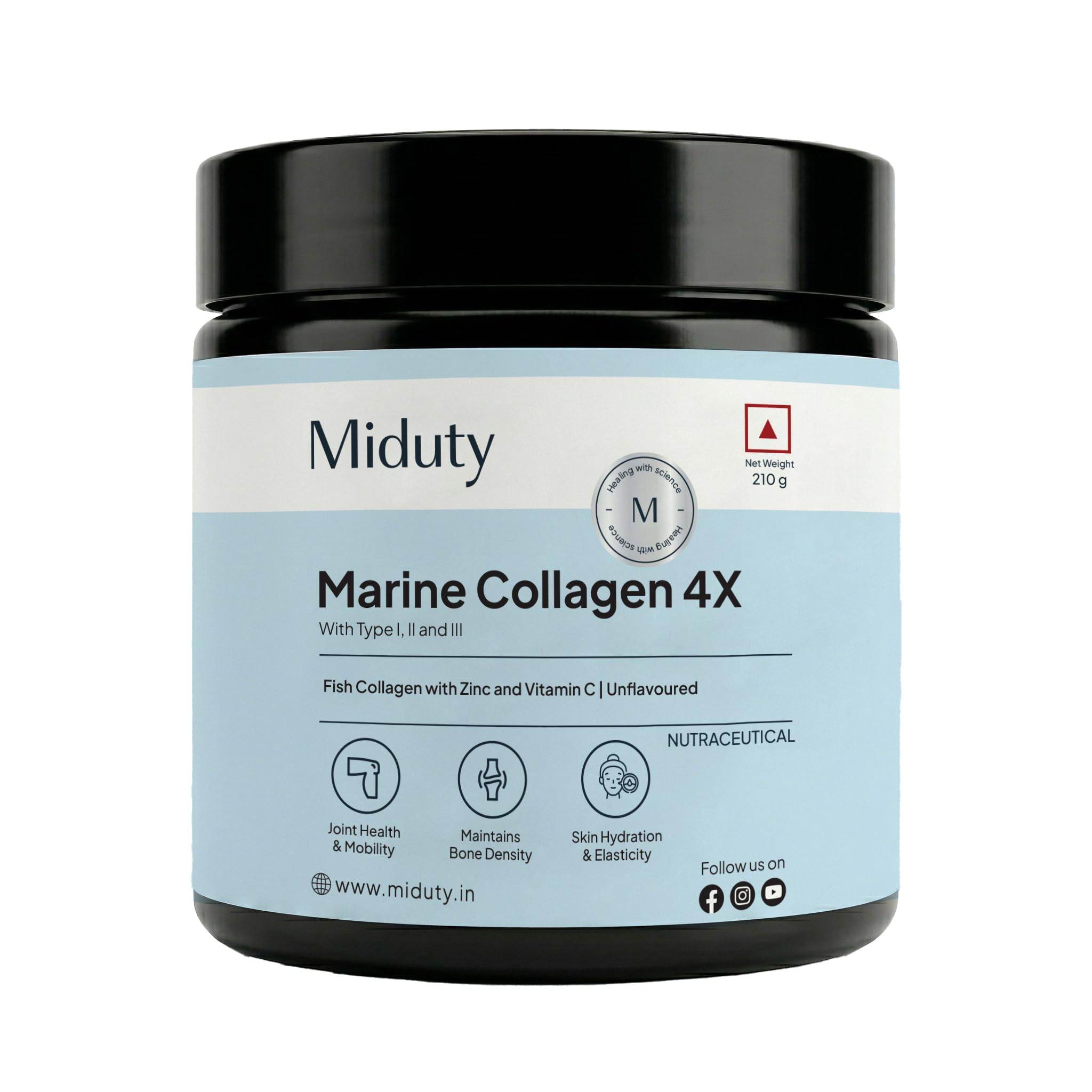 Miduty Plant Based Collagen Builder Powder, 250g, Vegan Nutritional Supplement (9)