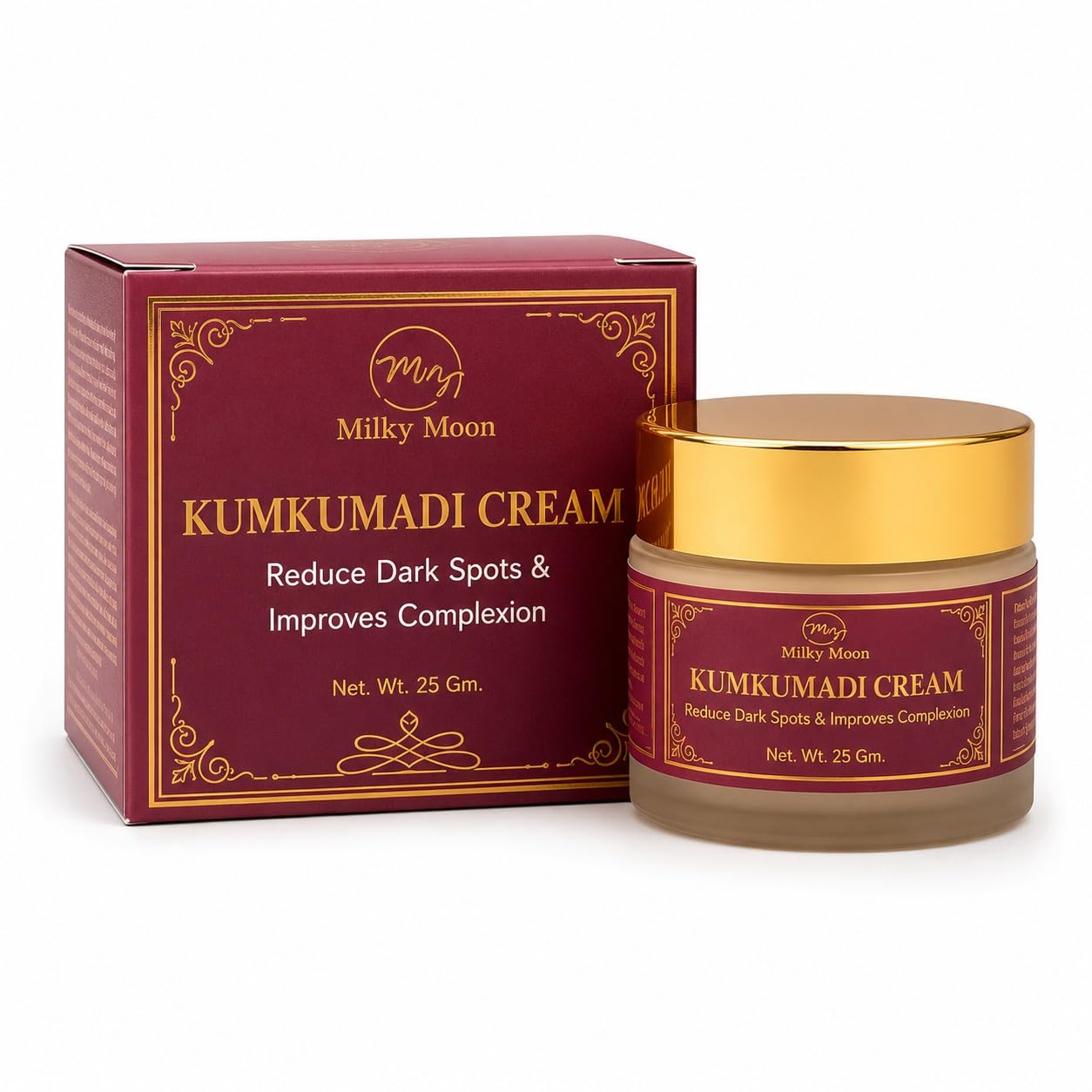 MILKY MOON Kumkumadi Night Cream with Collagen, Paraben-Free Formula, Unisex Adult