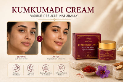 MILKY MOON Kumkumadi Night Cream with Collagen, Paraben-Free Formula, Unisex Adult - packaging