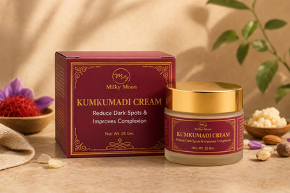MILKY MOON Kumkumadi Night Cream with Collagen, Paraben-Free Formula, Unisex Adult - front view (7)