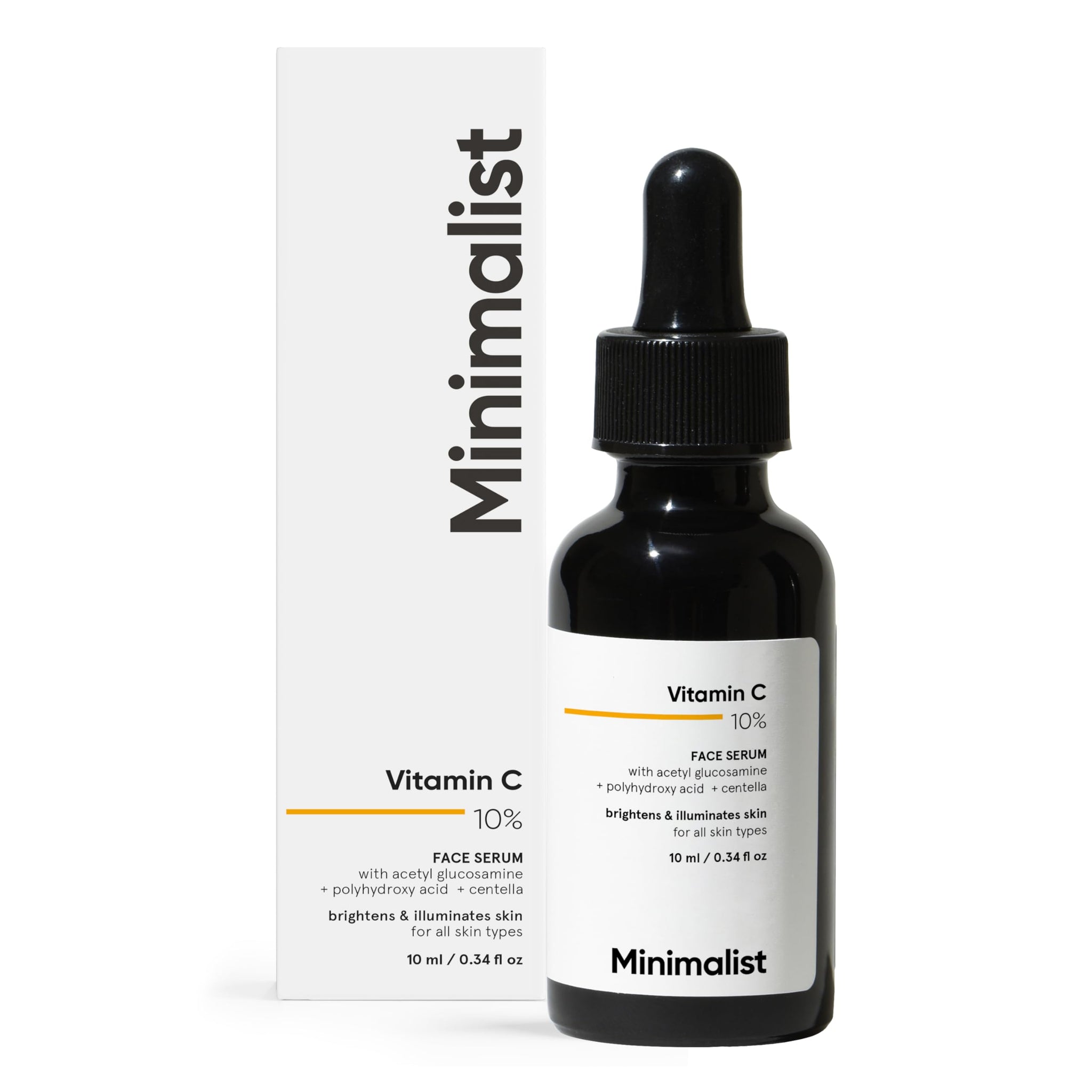 Minimalist 10% Ethyl Ascorbic Acid Vitamin C Serum, Stable Formula, Skin Care Serum